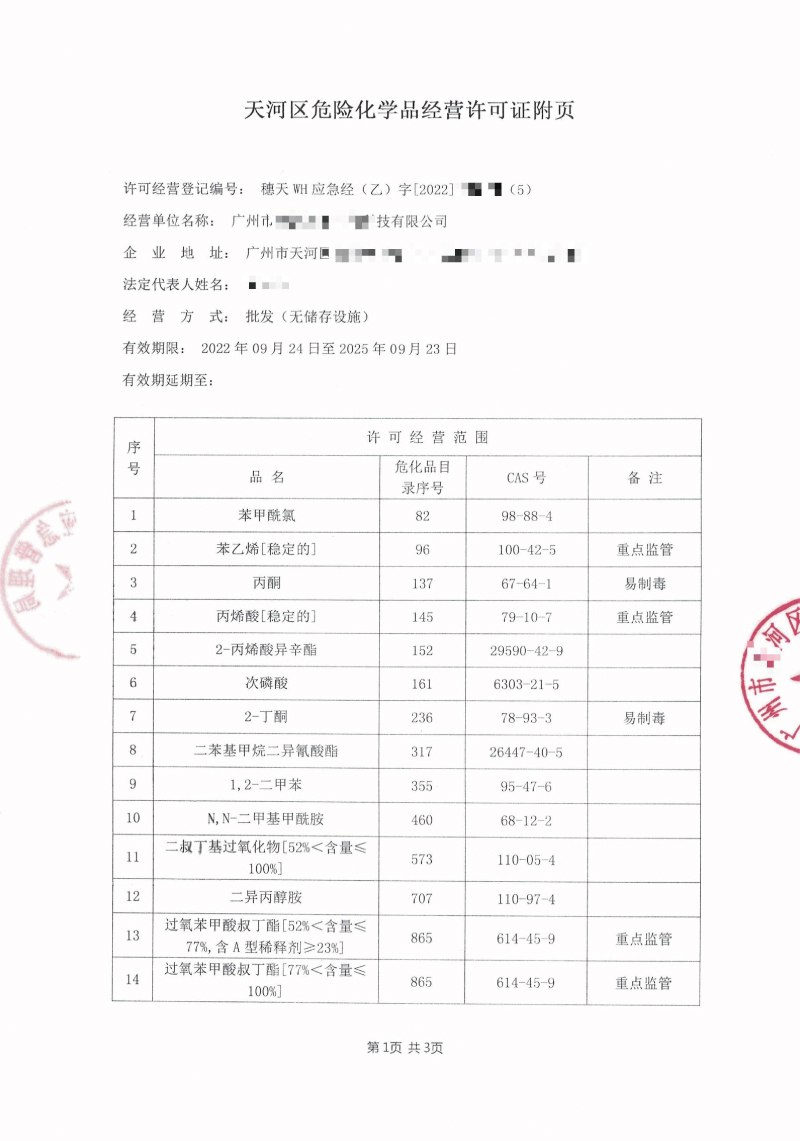 危險(xiǎn)化學(xué)品許可證辦理要注意哪些細(xì)節(jié)？
