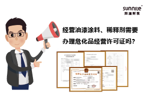經(jīng)營油漆涂料、稀釋劑需要辦理?；方?jīng)營許可證嗎？
