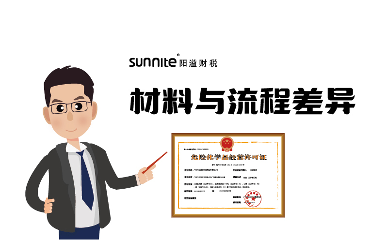 廣州?；C材料與流程差異